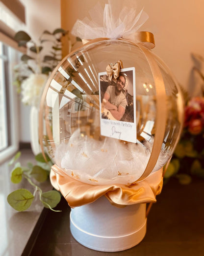 Feather and Polaroid Bubbles